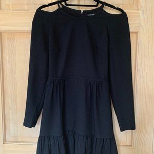 CLUB MONACO Black Dress with Open Shoulder